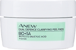 Facial Peel Pads - Avon Anew Dual Defence Biotics & Salicylic Acid Clarifying Peel Pads — photo N2