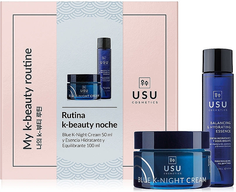 Set - Usu Cosmetics Rutina K-Beauty Noche (cr/50ml + essence /100ml) — photo N7