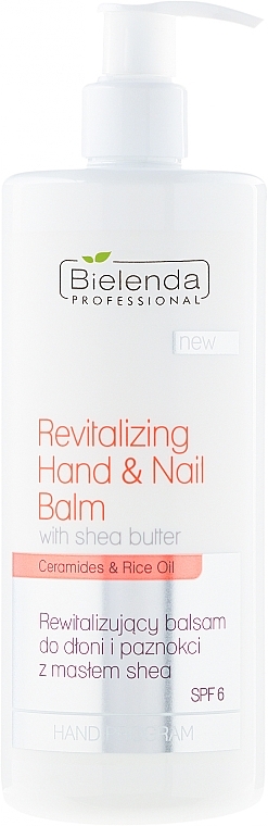 Regenerating Hand & Nail Balm - Bielenda Professional Hand Program Revitalizing Hand & Nail Balm SPF 6 — photo N1