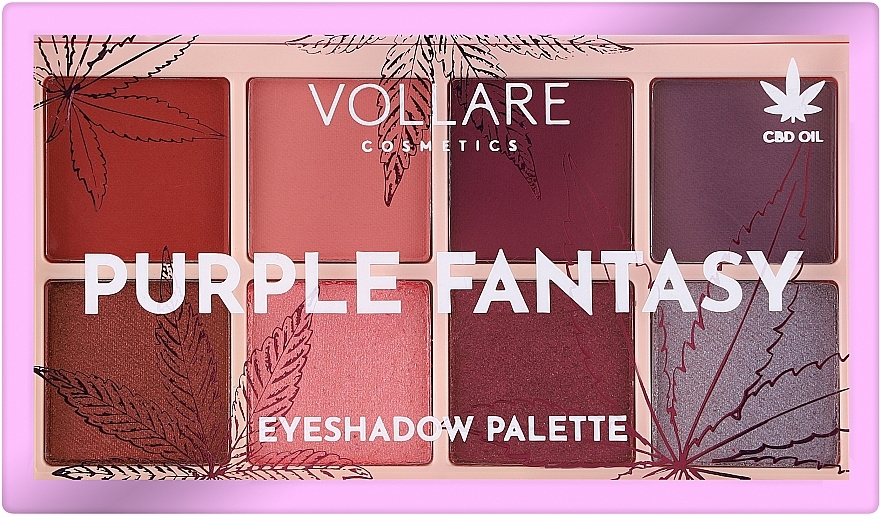 Eyeshadow Palette - Vollare Purple Fantasy Eyeshadow Palette — photo N2