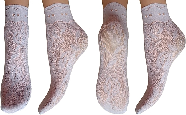 Women Socks 'Milano', bianco - Veneziana — photo N1