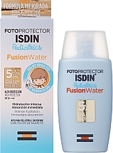 Baby Face and Body Fluid - Isdin Fotoprotector Fusion Water Pediatrics SPF50+ — photo N2