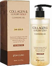 Fragrances, Perfumes, Cosmetics Cleansing Face Gel - 3W Clinic Collagen & Luxury Gold Cleansing Gel