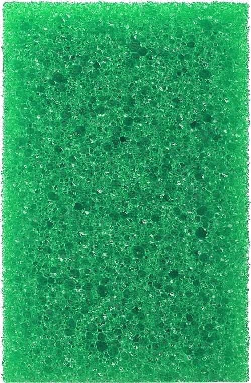 Massage Body Sponge, green - Sanel Vital Prostokat — photo N1