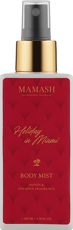 Moisturising Body Mist - Mamash Holiday In Miami Body Mist — photo N1