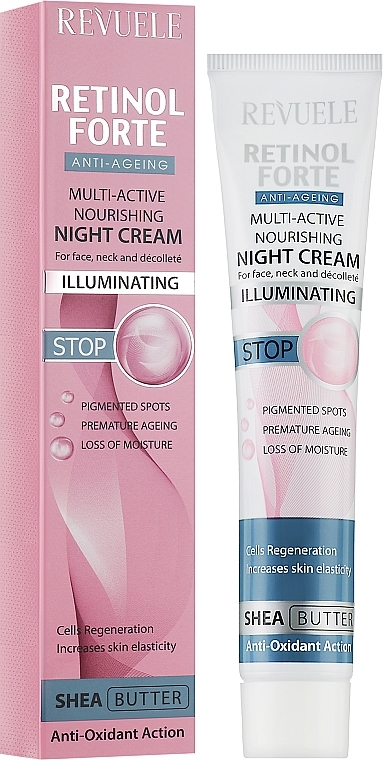 Multi-Active Nourishing Night Cream - Revuele Retinol Forte Multi-Active Nourishing Night Cream — photo N2