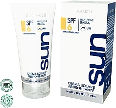 Fragrances, Perfumes, Cosmetics Tanning Bronzer Cream - Bioearth Sun Crema Solare SPF 6