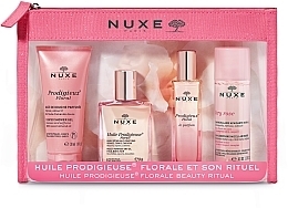 Fragrances, Perfumes, Cosmetics Nuxe Huile Prodigieuse - Set (sh/gel/30ml + dry/oil/30ml + edp/15ml + micellar/water/40ml) 