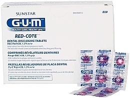 Plaque Indication Tablets - G.U.M. Red-Cote Dental Disclosing Tablets — photo N2
