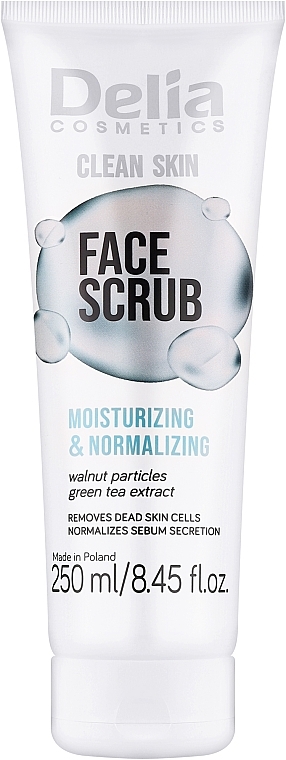 Moisturizing & Normalizing Face Scrub - Delia Clean Skin Face Scrub — photo N1