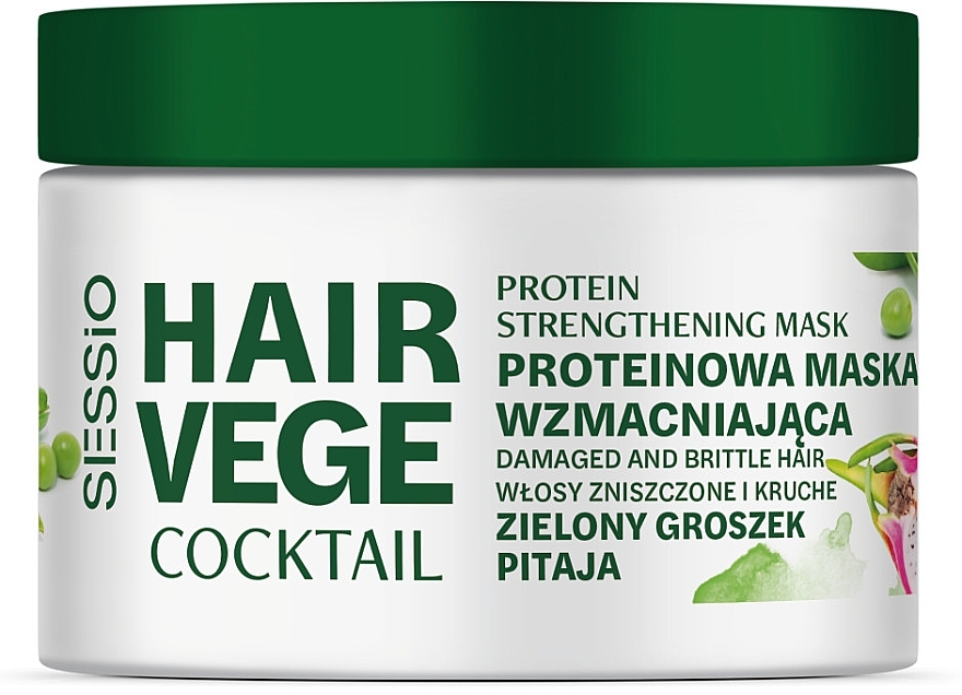 Strengthening Protein Hair Mask - Sessio Hair Vege Cocktail Protein Strengthening Mask — photo N1