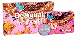 Fragrances, Perfumes, Cosmetics Desigual Fresh World - Set (edt/100ml + pouch)