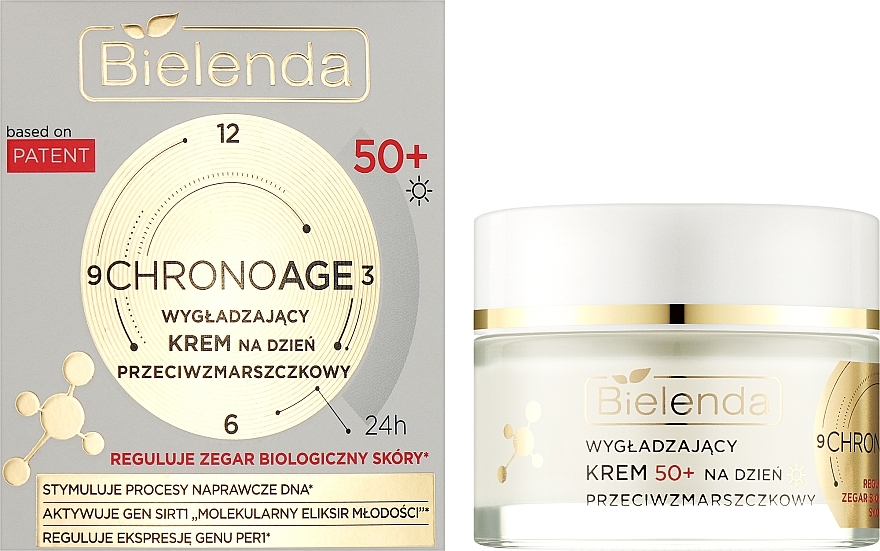 Smoothing Day Face Cream 50+ - Bielenda Chrono Age 24H Smoothing Anti-Wrinkle Day Cream — photo N2