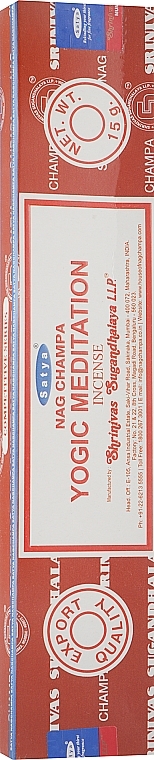 Yogic Meditation Incense - Satya Yogic Meditation Incense — photo N1