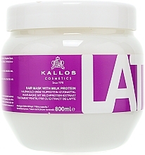 Damaged Hair Mask - Kallos Cosmetics Latte With Milk Protein Mask — photo N3