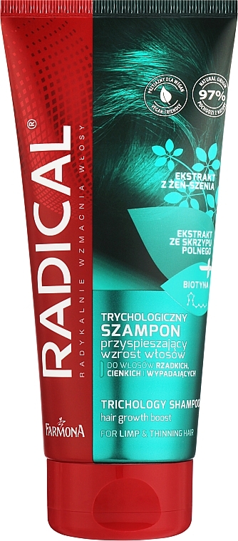 Tryhological Hair Growth Shampoo - Farmona Radical Trichology Shampoo — photo N1