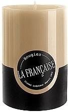 Fragrances, Perfumes, Cosmetics Cylinder Candle, diameter 7 cm, height 10 cm - Bougies La Francaise Cylindre Candle Taupe