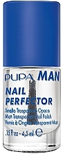 Matte Nail Polish - Pupa Man Nail Perfector Matt Transparent Nail Polish — photo N1