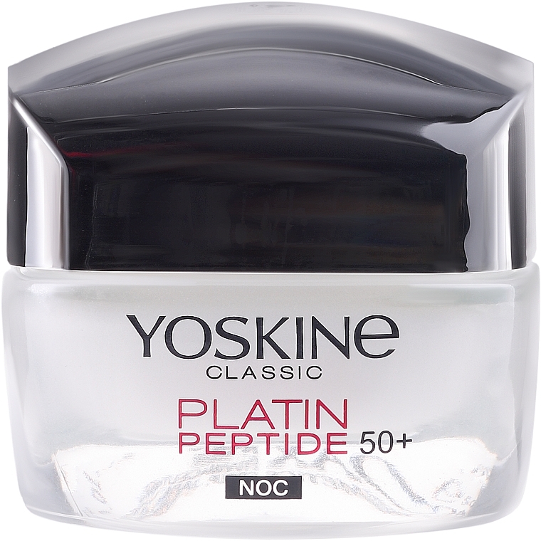 Night Cream for Normal and Combination Skin - Yoskine Classic Platin Peptide Face Cream 50+ — photo N2