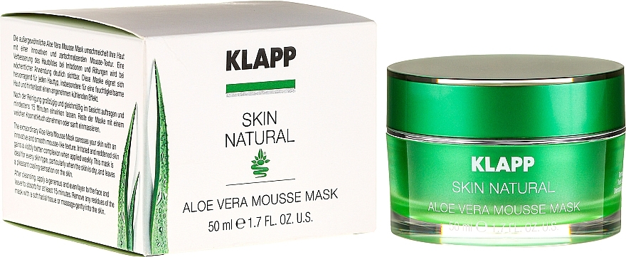 Aloe Vera Soothing Mask - Klapp Skin Natural Aloe Vera Mousse Mask — photo N1