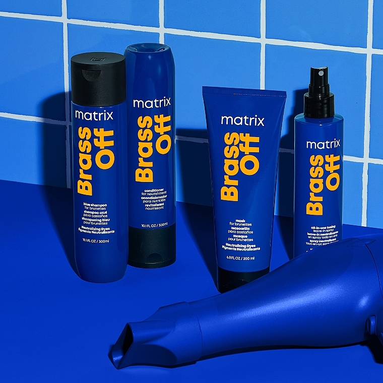 Hair Color Preserving Shampoo - Matrix Total Results Brass Off Blue Shampoo For Brunettes — photo N24