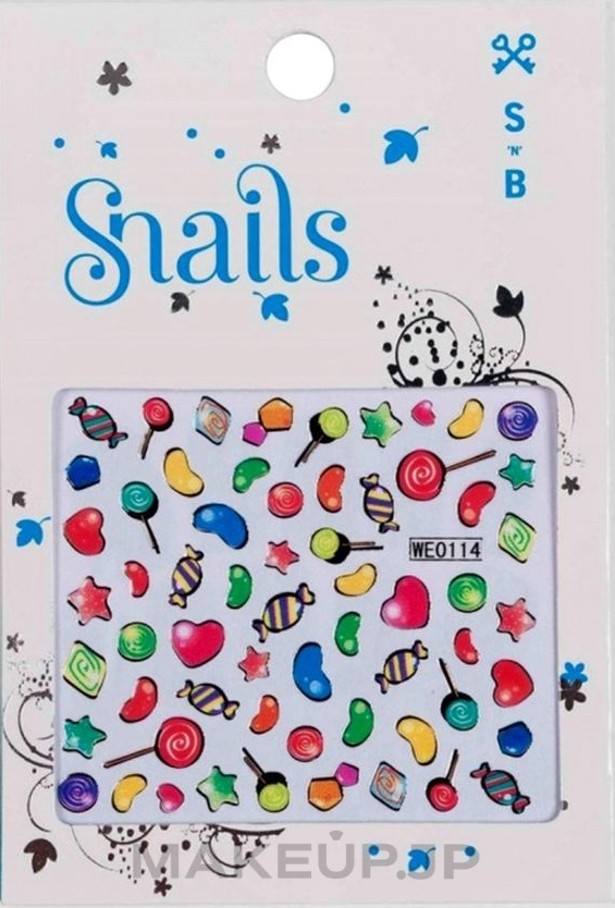 Nail Art Stickers - Snails 3D Nail Stickers — photo Candy Blast