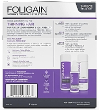 Set - Foligain Triple Action Hair Care System For Women (shmp/100ml + cond/100ml + ser/30ml) — photo N2