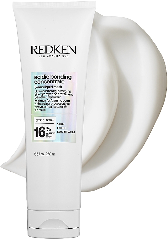 Intensive Nourishing Hair Mask - Redken Acidic Bonding Concentrate 5-Min Liquid Mask — photo N2