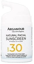 Face Sunscreen SPF30 - Arganour Natural & Organic Facial Sunscreen SPF30 — photo N1