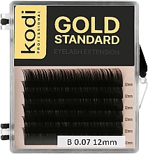 Fragrances, Perfumes, Cosmetics Gold Standard B 0.07 False Eyelashes (6 rows: 12 mm) - Kodi Professional