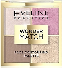 Face Contouring Palette - Eveline Cosmetics Wonder Match Face Contouring Palette — photo N1