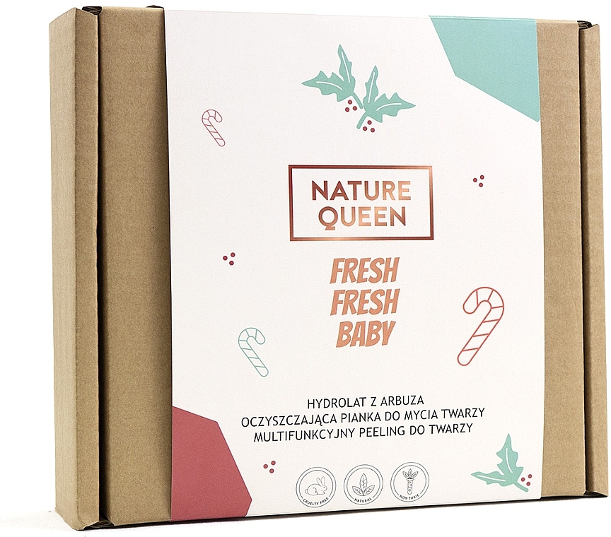 Set - Nature Queen Fresh Fresh Baby (hydrolat/100ml + cl/foam/175ml + f/scrub/75ml) — photo N1