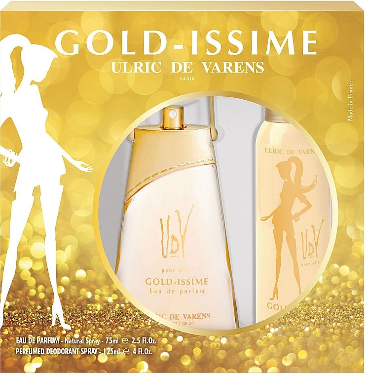 Urlic De Varens Gold Issime - Set (edp/75ml + deo/125ml) — photo N1