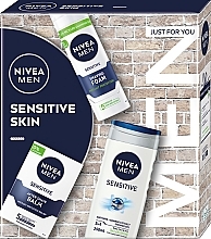 セット - NIVEA MEN Sensitive Skin (sh/gel/250ml + ash/balm/100ml + foam/200ml) — photo N1