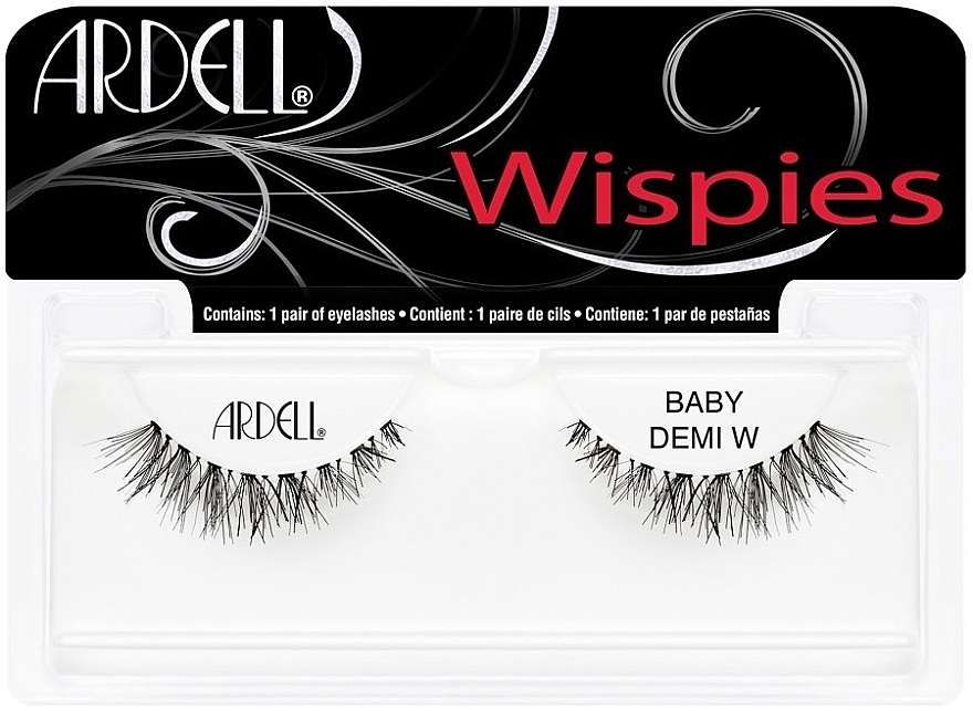 False Lashes - Ardell Wispies Baby Demi W Black — photo N1