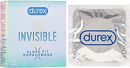 Condoms, 3 pcs - Durex Invisible Close Fit — photo N1