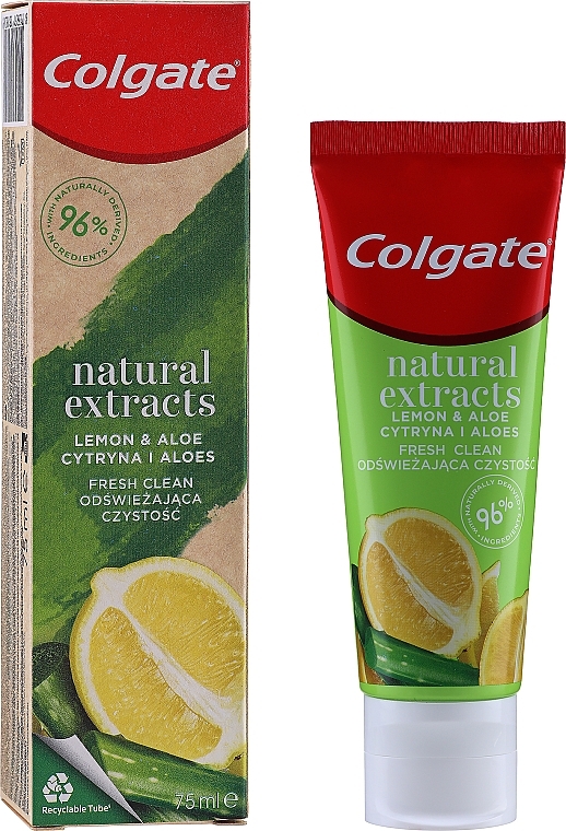 Refreshing Toothpaste - Colgate Natural Extracts Ultimate Fresh Clean Lemon & Aloe — photo N5