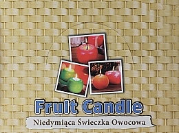 Set of Decorative Candles, lemon+peach+red apples - AD (candle/12pcs) — photo N1