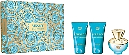 Fragrances, Perfumes, Cosmetics Versace Dylan Turquoise Pour Femme - Set (edt/50ml + b/lot/50ml + sh/gel/50ml)