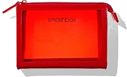 GIFT! Travel Cosmetic Bag, 4.75x6.5x1 - Smashbox Red Makeup Cosmetic Bag — photo N1