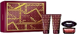 Fragrances, Perfumes, Cosmetics Versace Crystal Noir - Set (edt/50ml + b/lot/50ml + sh/gel/50ml)