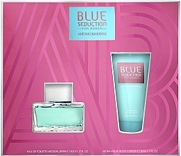 Fragrances, Perfumes, Cosmetics Blue Seduction Antonio Banderas For Woman - Set (edt/50ml + b/lot/50ml) 