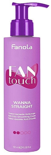 Smoothing Anti-Frizz Cream - Fanola Fantouch Wanna Straight Anti-Frizz Smoothing Cream — photo N1