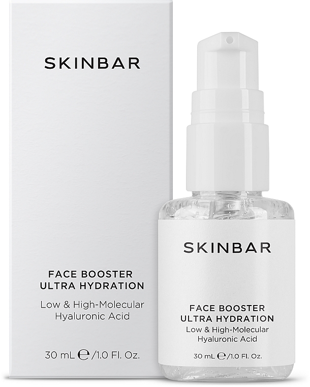 Moisturizing Face Booster Gel with High- & Low-Molecular Hyaluronic Acid - SKINBAR Low & High Molecular Hyaluronic Acid Face Booster — photo N1