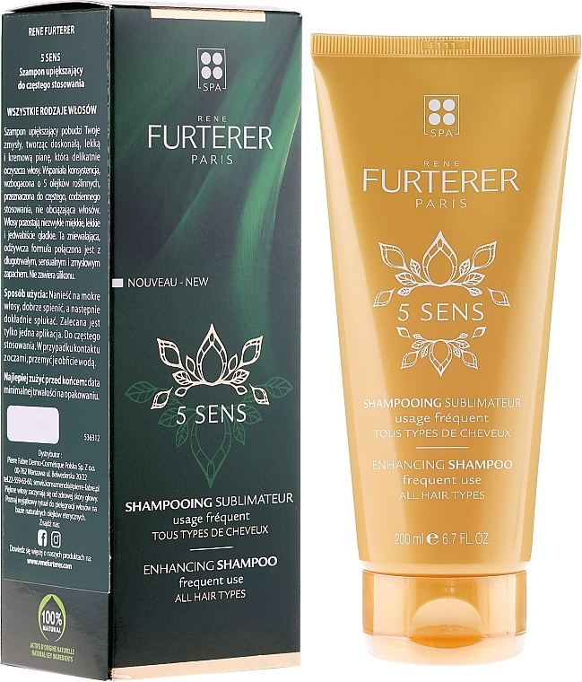 Hair Shampoo - Rene Furterer 5 Sens Enhancing Shampoo — photo N1