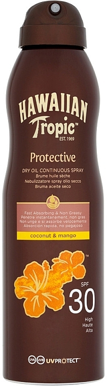 Protective Dry Oil - Hawaiian Tropic Protective Dry Oil Spray SPF 30 — photo N1