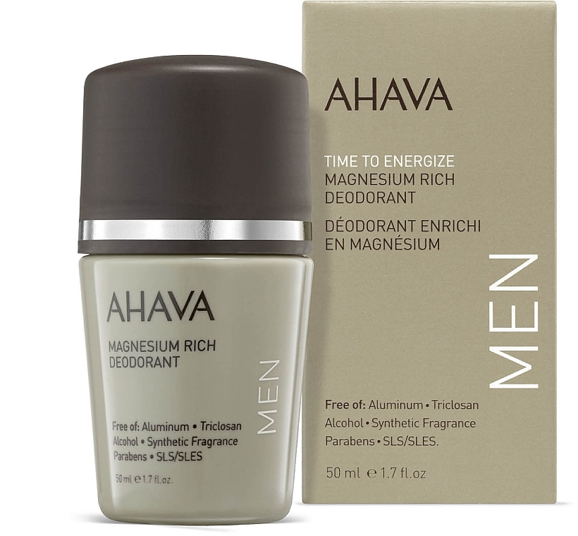 Roll-On Mineral Deodorant - Ahava Time To Energize Men's Roll-On Mineral Deodorant — photo N2
