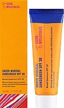 Fragrances, Perfumes, Cosmetics 日焼け止め - Good Molecules Sheer Mineral Sunscreen SPF 30