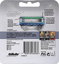 Shaving Razor Refills, 8 pcs. - Gillette Fusion ProGlide Power — photo N4
