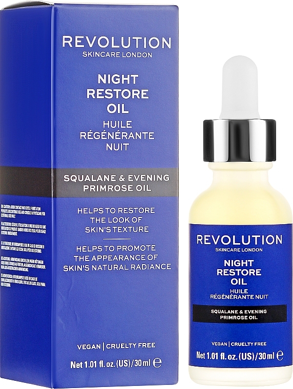 Radiance Oil - Makeup Revolution Skincare Night Restore Oil — photo N1